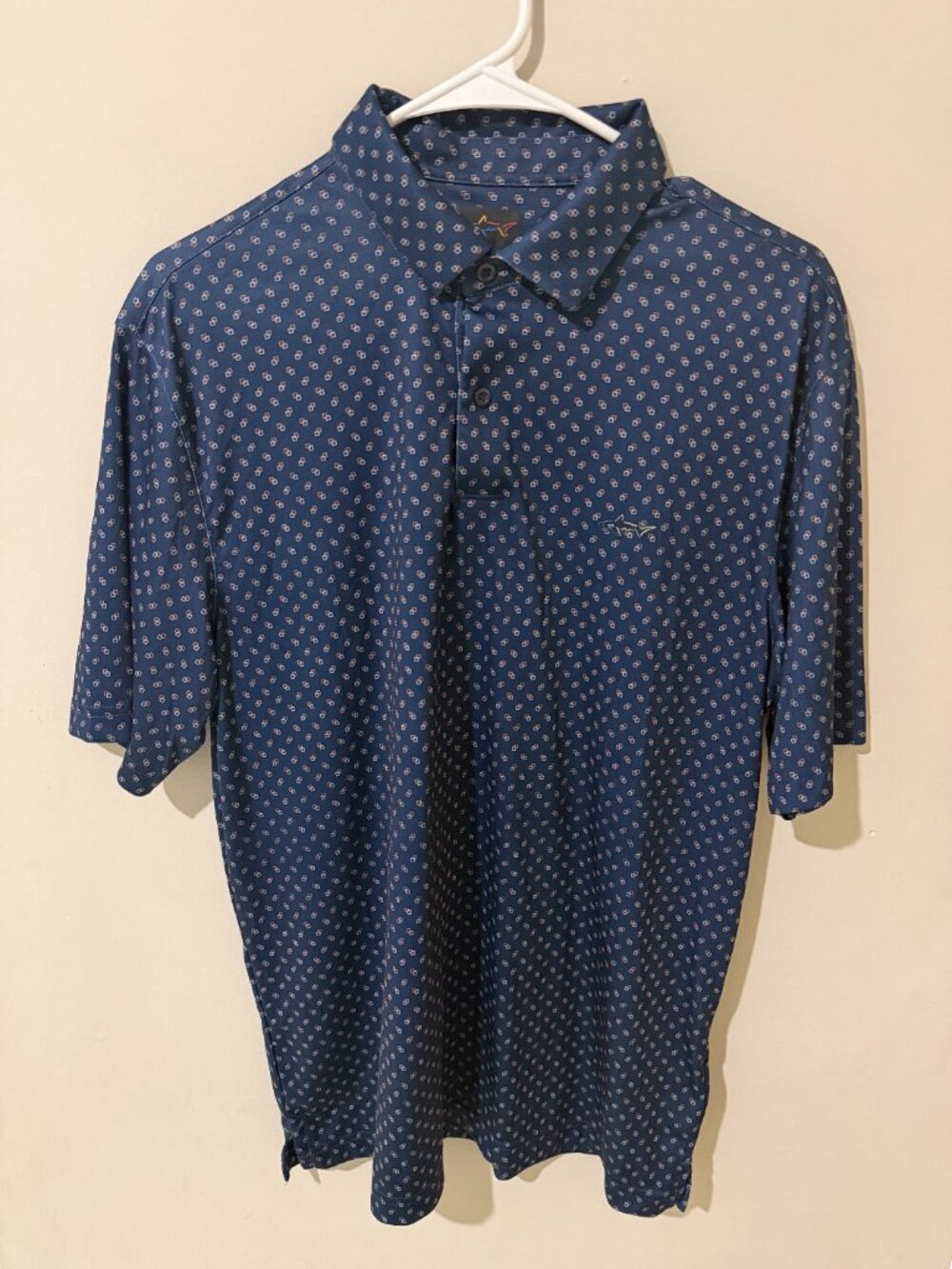 Greg Norman Men's Polo Shirt Navy Blue